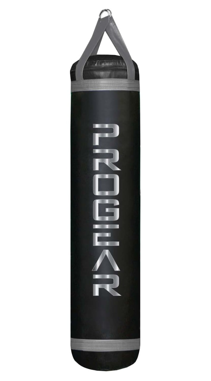 Progear 6ft 130lb MMA Muay Thai Heavy Punching Bag Filled Made in USA(BLACK GRAY)