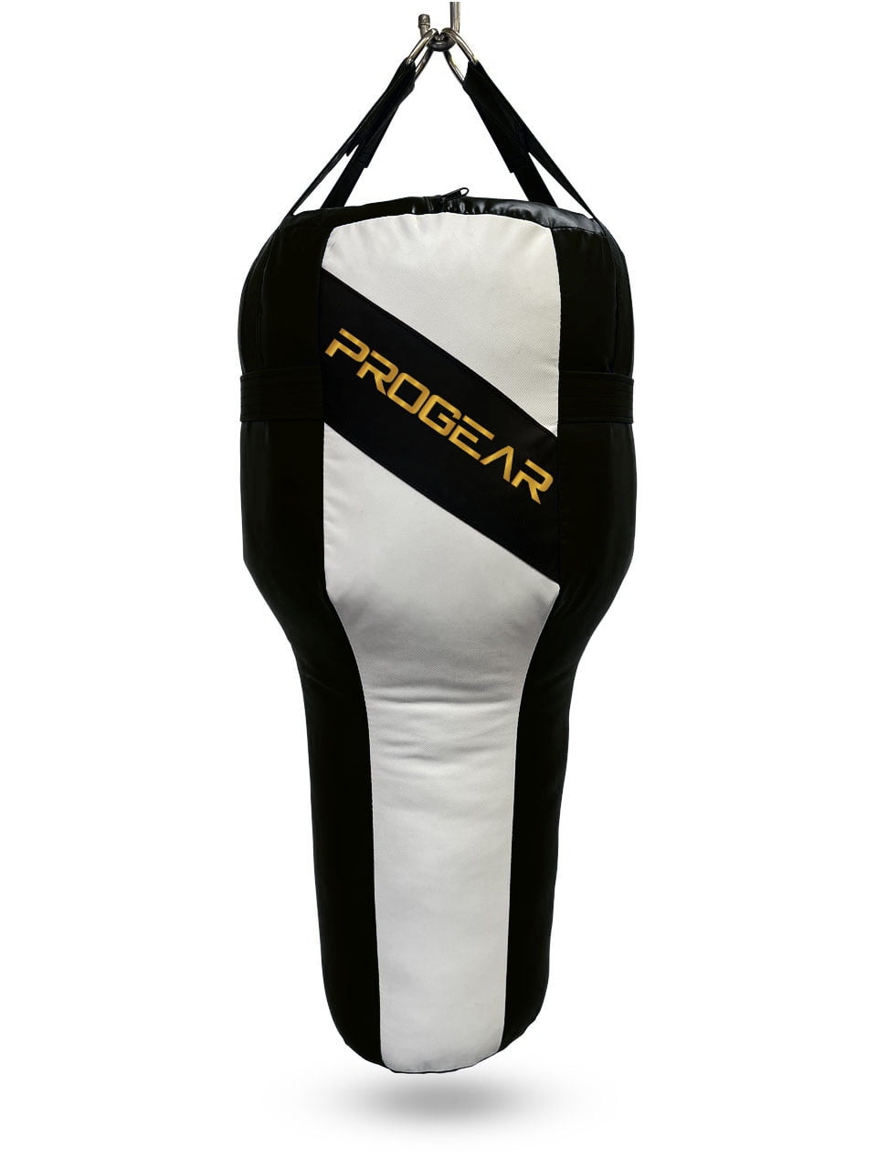 Progear Heavy Angle Punching Bag Filled Black White Filled