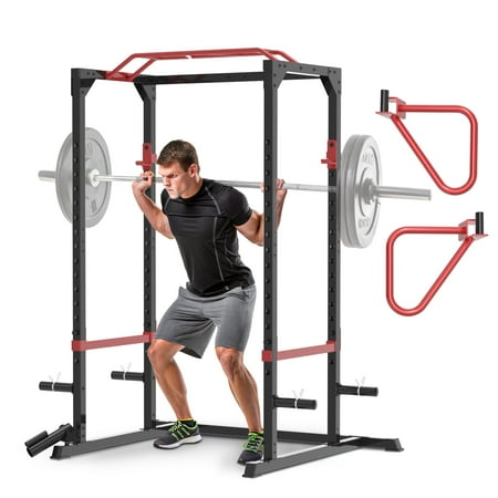 Progear Squat Rack Power Cage with Multi-Grip Dip Bars & Landmine Attachment