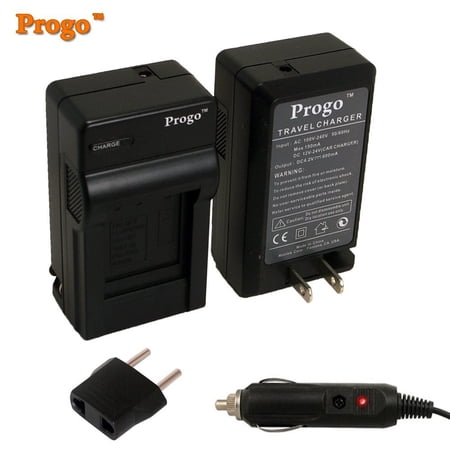 Progo BP-808 Battery Charger, 110/240v Charger with With Fold-In Wall Plug