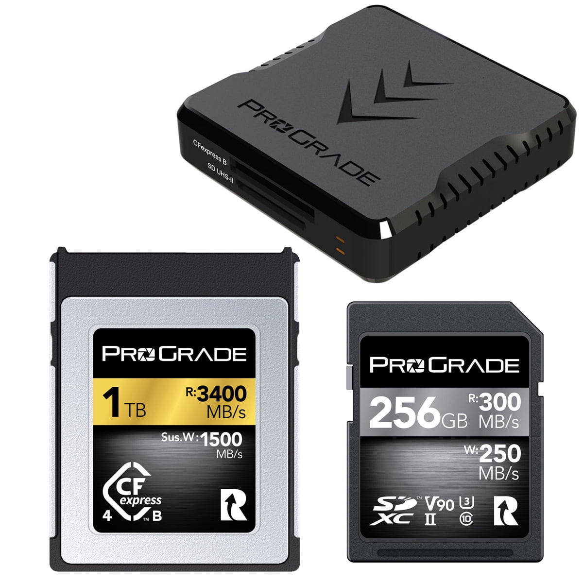 Prograde Digital Dual-Slot USB 3.2 Gen 2 Card Reader with 1TB 
