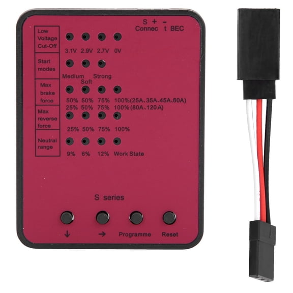 Program Card Box,1:10 RC Car Programming Card Remote Control Accessory for Electronic Speed Controller for Electronic Speed Controller