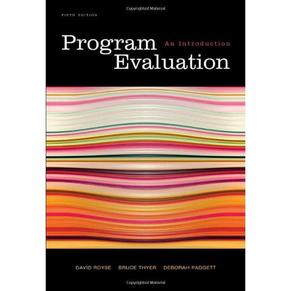 Program Evaluation: An Introduction, 5th Edition