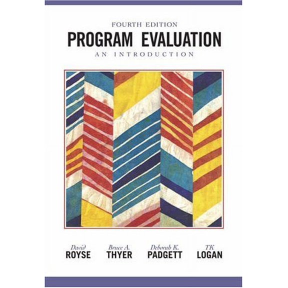 Pre-Owned Program Evaluation: An Introduction (Paperback) 0534508278 9780534508272