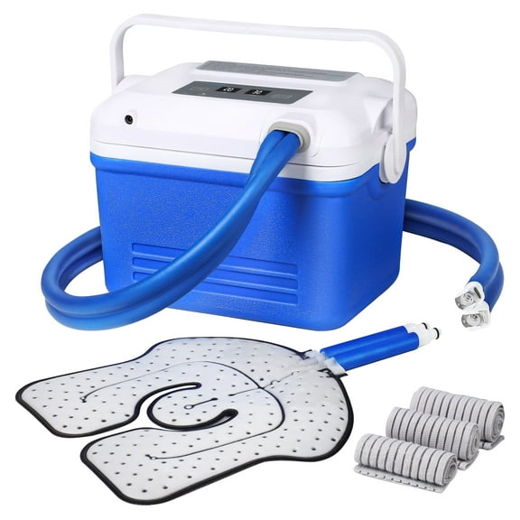 Programable Ice Machine, Post-Surgery Continuous Cold Pack, Universal Pad for Knee, Ankle, Cervical, Back, Leg and Hip