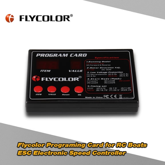 Programing Card, Esc Speed Buzhi Mewmewcat Ntbl Ler