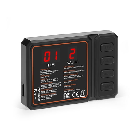 Programing Card for RC Boats 50 to 150A ESC Electronic Speed Controller RC Car  SCX10 TRX4 EX86100