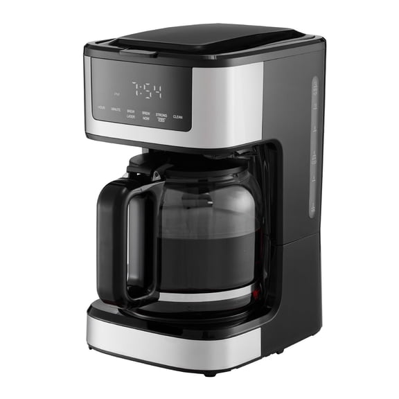 Programmable 12-Cup Coffee Maker, Touch Screen Drip Machine, 4-Hour Keep Warm, 2 Brew Strengths, 24-Hour Timer