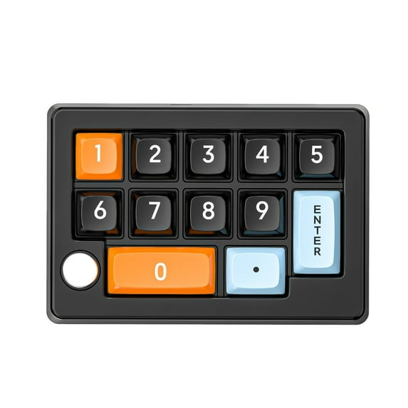 Programmable 12 Key Keypad Mechanical Gaming Keyboard 2.4Ghz 3Modes With Light