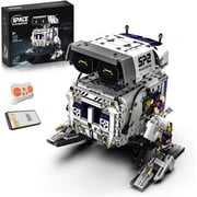 Programmable Biped Robot Technic Building Blocks Set,Remote Control App STEM Technic Robot Construction Kit with Movable Joints & Expression Modes