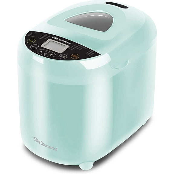 Programmable Bread Maker 2 lb Loaf 3 Sizes 19 Presets Including Gluten-Free Dough and Jam Delay Timer Mint
