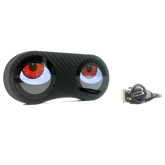 Programmable Devil Eye Motorcycle Tail Light, Smart LED Rear Bike Lamp with Custom Animation & Text, Waterproof IP65 Safety Warning Light for Bicycles, Cars