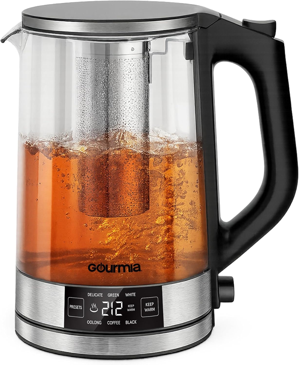 Programmable Digital Glass Kettle – 1.7L Adjustable Temperature ...