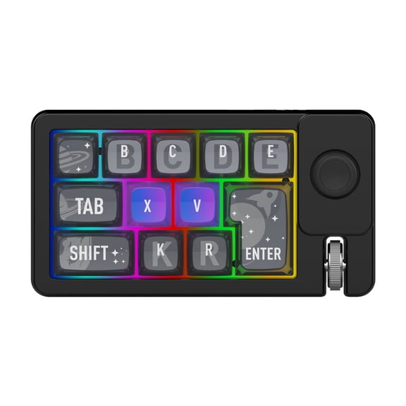 Programmable Gaming Keyboard Three Mode Connection 2.4Ghz Corded Color Lighting Detachable Keycaps
