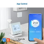 Programmable Gas Boiler Floor Heating RF Wireless Thermostat Remote Control Voice Control Accuracy Connect 868628mm, A, for Gas Boiler, Floor Heating, Smart Thermostat