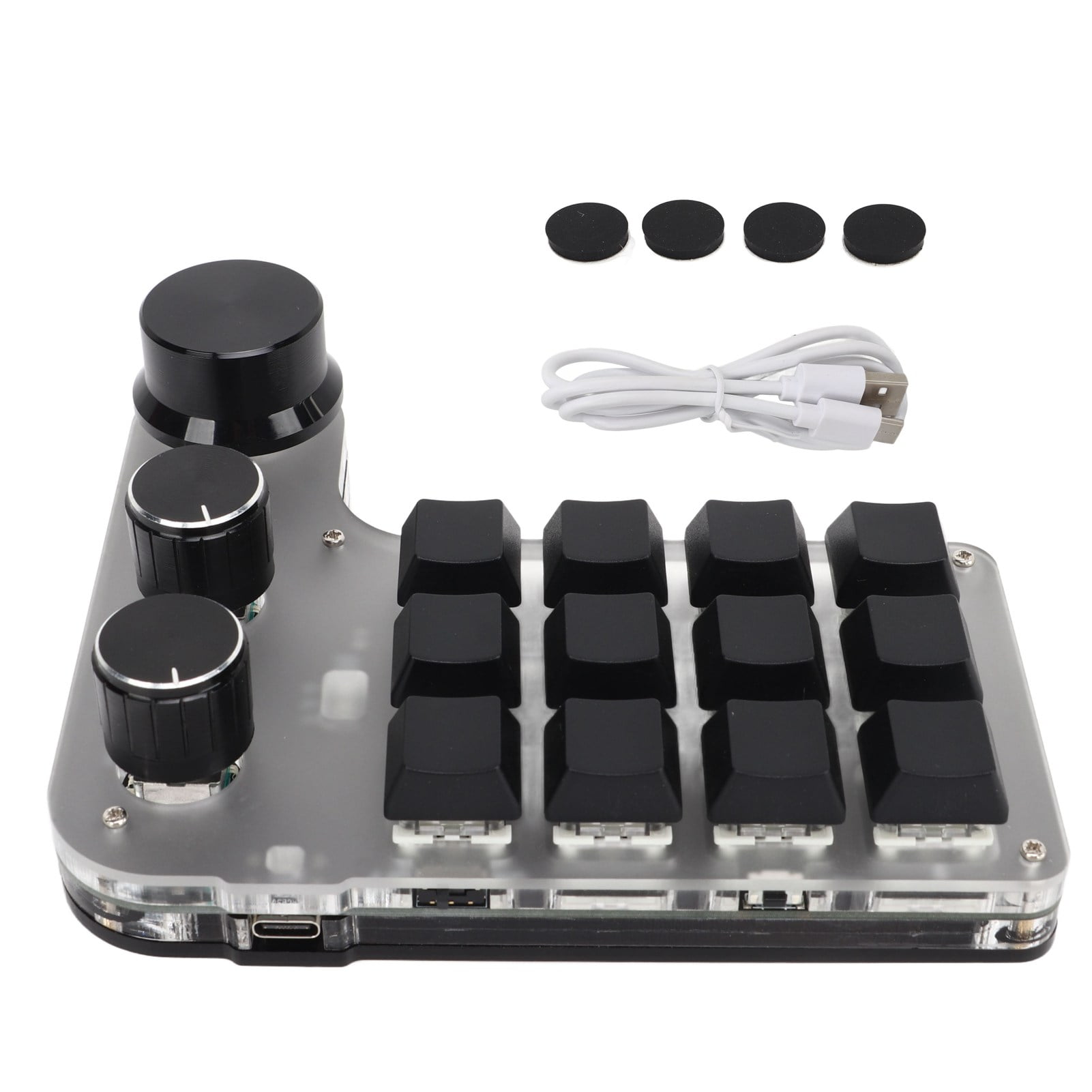 Programmable Keyboard with RGB 3 Knob 12 Keys Bluetooth DIY