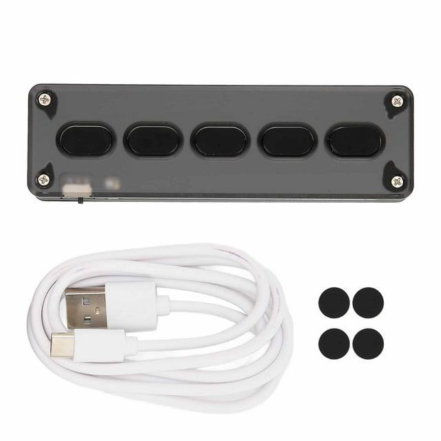 Programmable Keypad 5 Keys Wired USB Wireless Bluetooth Dual Mode Mini ...
