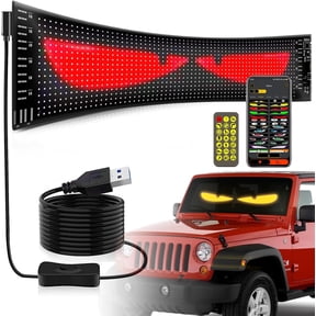 Programmable LED Scrolling Sign, Flexible Screen, Digital Display Panel Board, APP Control, Advertising LED Sign with Remote, Custom Text DIY Animation for Store Bar (4.7x23.4inch)