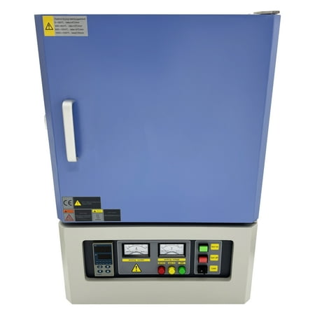 Programmable Lab Muffle Furnace High Temp Resistance Furnace Oven 110V 0-9999min Timer Max 1200°C