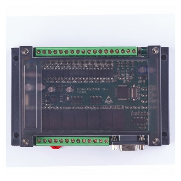 Programmable Logic Controller Plc With Enclosure 20MR FX2N 12 Input 8 Output 0~10V 2 Ad Relay Automatic Controller