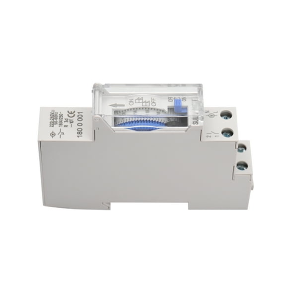 Programmable Mechanical 24 Hours Timer Switch DC 12V 30 Minutes Interval 48 Times ON/ OFF Programmable Electrical Timer DIN Rail Installation Relay Switch