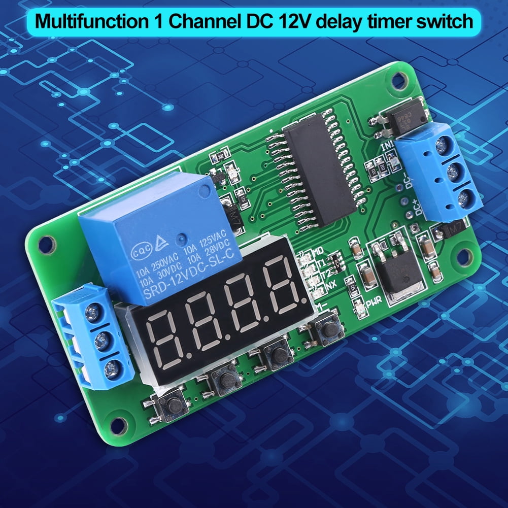 Programmable Multifunction Time Delay Relay, Multifunction 1 Channel DC