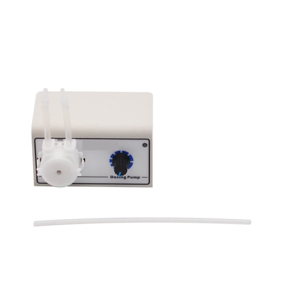 Programmable Peristaltic Pump 12V DC in Laboratory for Precise Liquid Dosing in Biology Research. ,Adjustable Flow Rate