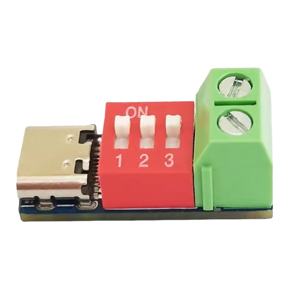 Programmable Power Supply Testing Tool DC5-20V Power Module For Fast Charging Voltages Adjustment Via DIP Switches
