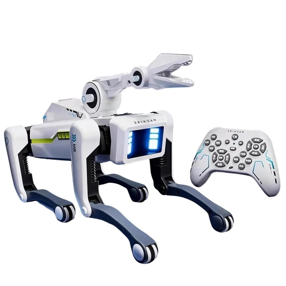 Programmable Quadruped Robot Dog with Voice Control, Music Light Effect Intelligent Pet For Children Development