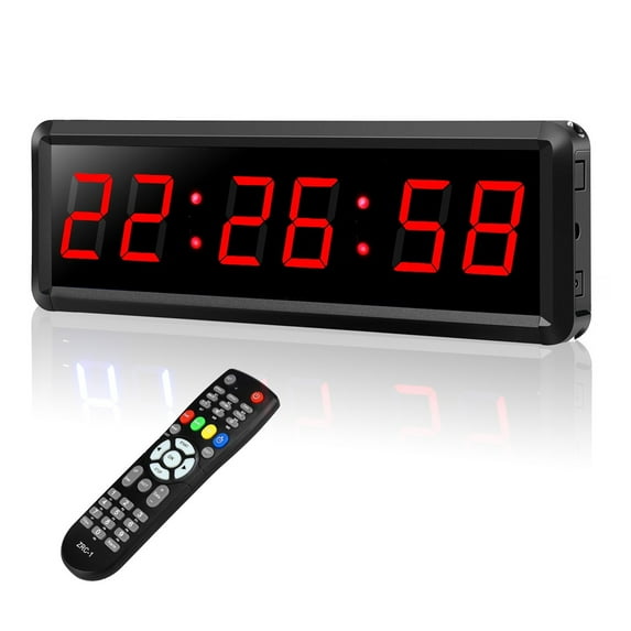 Programmable Remote Control LED Timer Interval Timer Garage Timer Sports Training Clock Gym Timer ,Multi-Functional