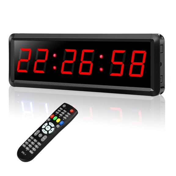 Programmable Remote Control LED Timer Interval Timer Garage Timer Sports Training Clock Gym Timer ,Multi-Functional