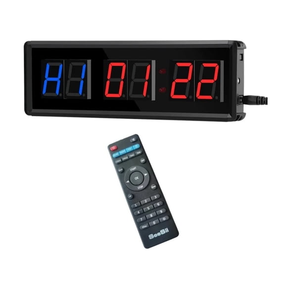 Programmable Remote Control LED Timer Interval Timer Garage Timer Sports Training Clock Gym Timer