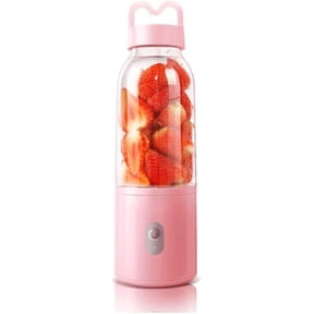 2025 NEW Portable Blender, Personal Blender for Shakes and Smoothies, Blender Bottle, USB Rechargeable, Small Blender for Sports, Travel Blender,pink
