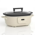thumbnail image 1 of Programmable Slow Cooker Removable Healthy Nonstick Pot - Small Kitchen Appliance for Family Dinners - Serves 6+ People - Heat Settings: Keep Warm Oatmeal, 1 of 5