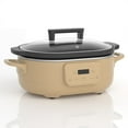 thumbnail image 1 of Programmable Slow Cooker Removable Healthy Nonstick Pot - Small Kitchen Appliance for Family Dinners - Serves 6+ People, 1 of 5