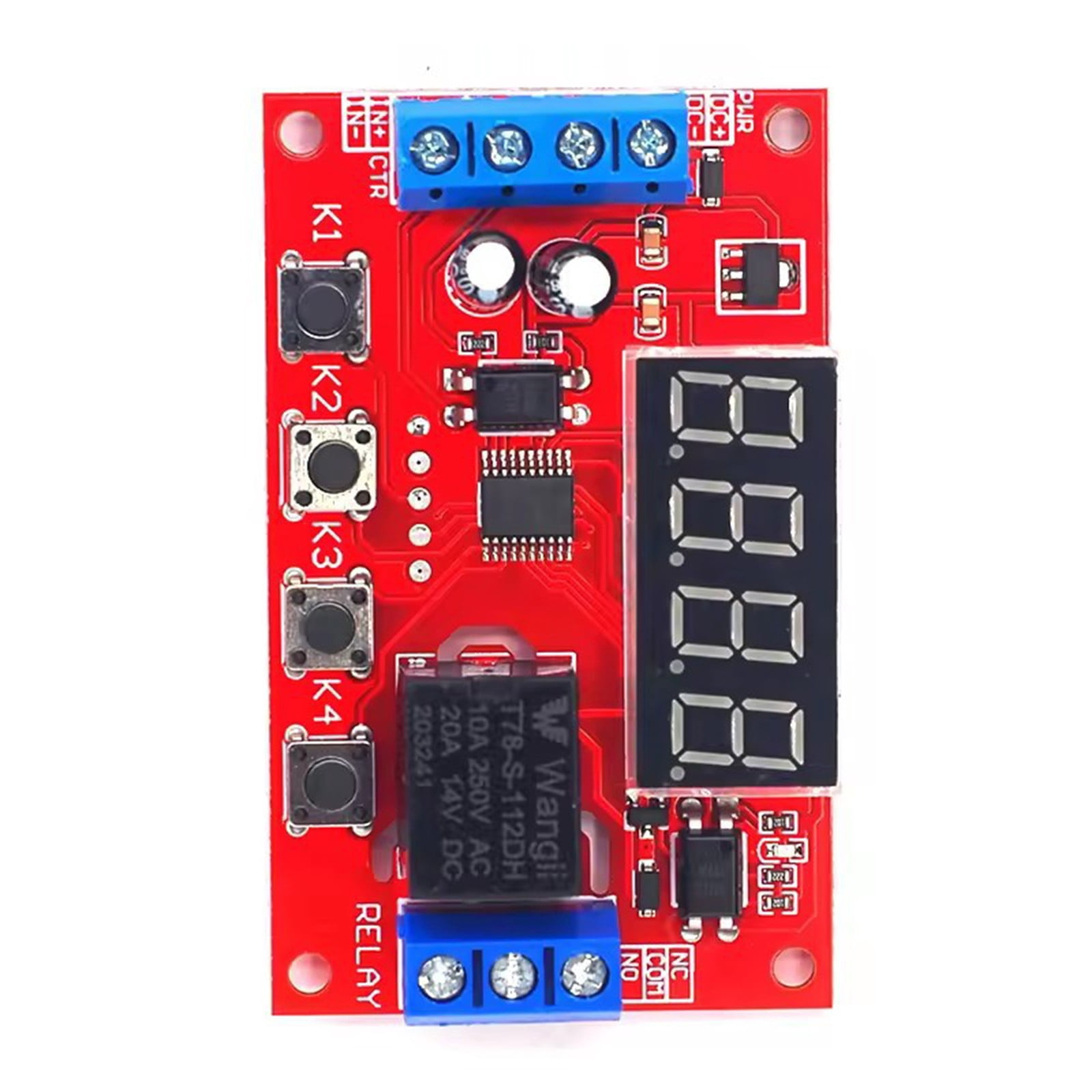 Programmable Timer Delay Relays Module LED Display Adjustable Cycle ...