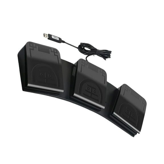 Programmable Triple Pedal Foot Switches For PC Gaming Office Control Industrial