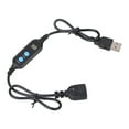 thumbnail image 1 of Programmable USB Timer Cord 60cm 5V Auto Shut Off Cable With Digital Display For Fish Tanks Desk Fan Office Lighting, 1 of 9