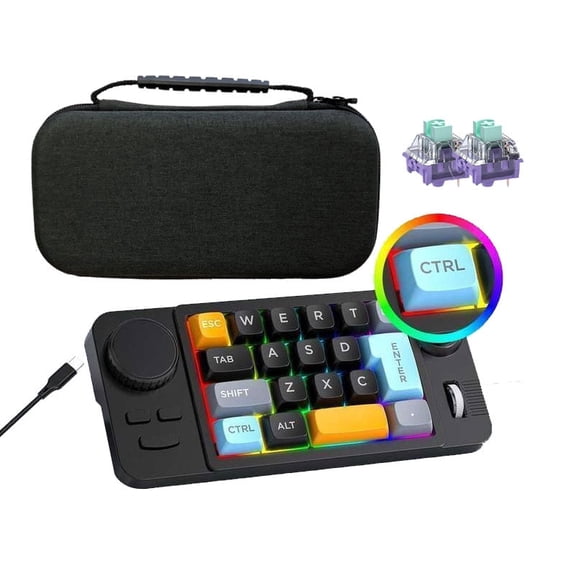 Programmable Wired Mechanical Keyboard Game Joystick Hotswap