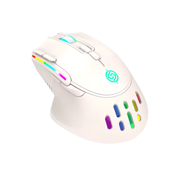 Programmable Wireless Gaming Mouse with Adjustable DPI and RGB Lighting