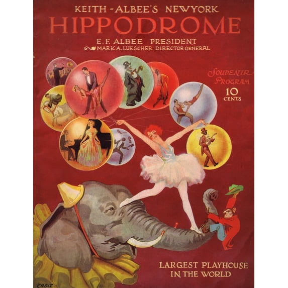 Programme Cover For The Hippodrome New York 1925 Poster Print By Mary Evans Jazz Age Club