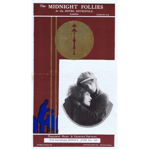 Programme Cover For The Midnight Follies Poster Print By Mary Evans Jazz Age Club (18 X 24)