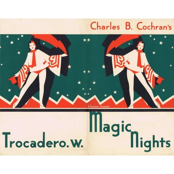 Programme For Magic Nights At The Trocadero Poster Print By Mary Evans Jazz Age Club (24 X 18)