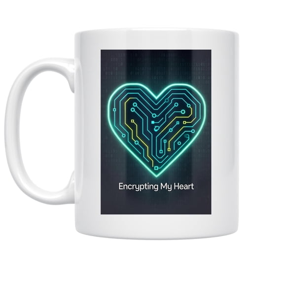 Programmer 11 oz Coffee Mug - Circuit Artwork for Coders White Ceramic