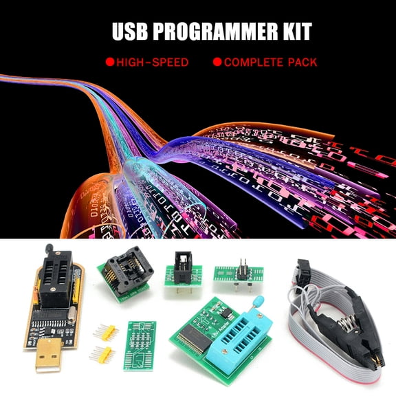 Programmer,150mil Sop8 Socket 1.8v Adapter And With Sop8 Clip With 1.8v Adapter Bios Spi Adapter And 150mil Usb And 150mil Sop8 Ch341a Sop8 Socket 24/25 Socket 24/25 Series Dsfen Green