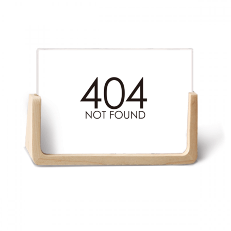 Programmer 404 Error Not Found Photo Wooden Photo Frame Tabletop Display