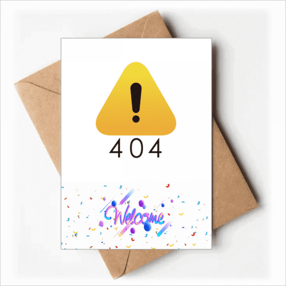 Programmer 502 Error Warning Welcome Back Greeting Cards Envelopes Blank