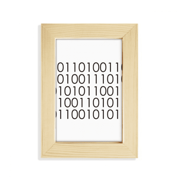 Programmer Binary System World Desktop Display Photo Frame Picture Art Painting 5x7 inch
