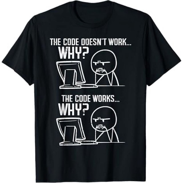 Programmer Code Doesnt Work Why Coding Developer Men Women TShirt