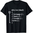 thumbnail image 1 of Programmer Dad - Sleep, Eat, Code Funny Father's Day T-Shirt, 1 of 4